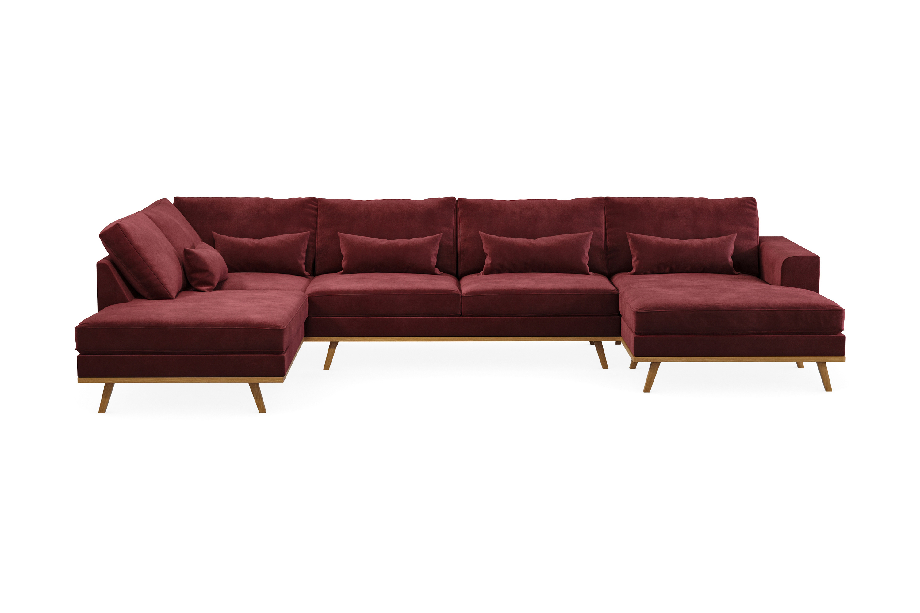 Copenhagen U-Soffa - Lila/Ek 1490041