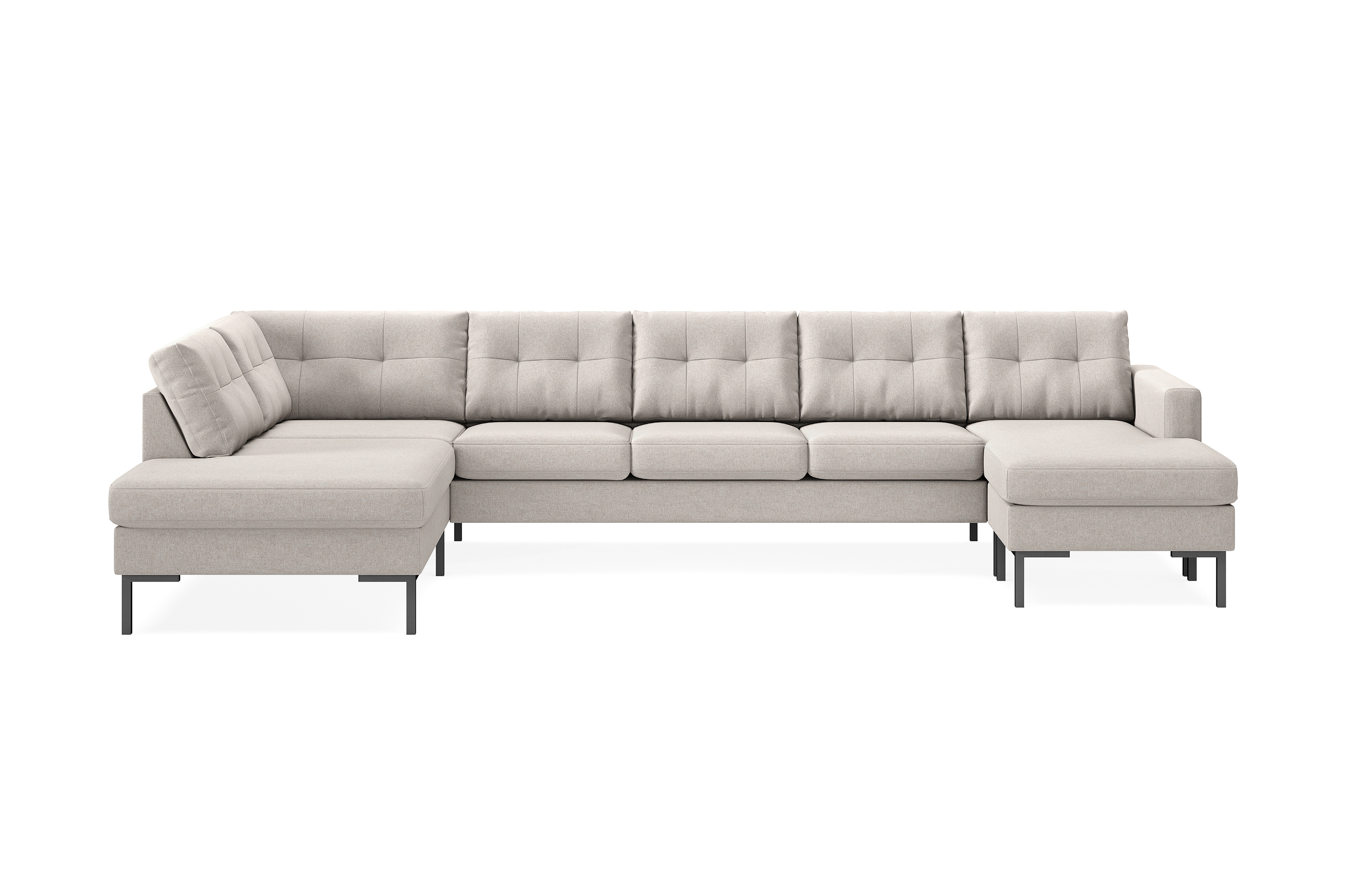 Frillestad 5-sits U-soffa Divan Höger - Beige SYN0003538