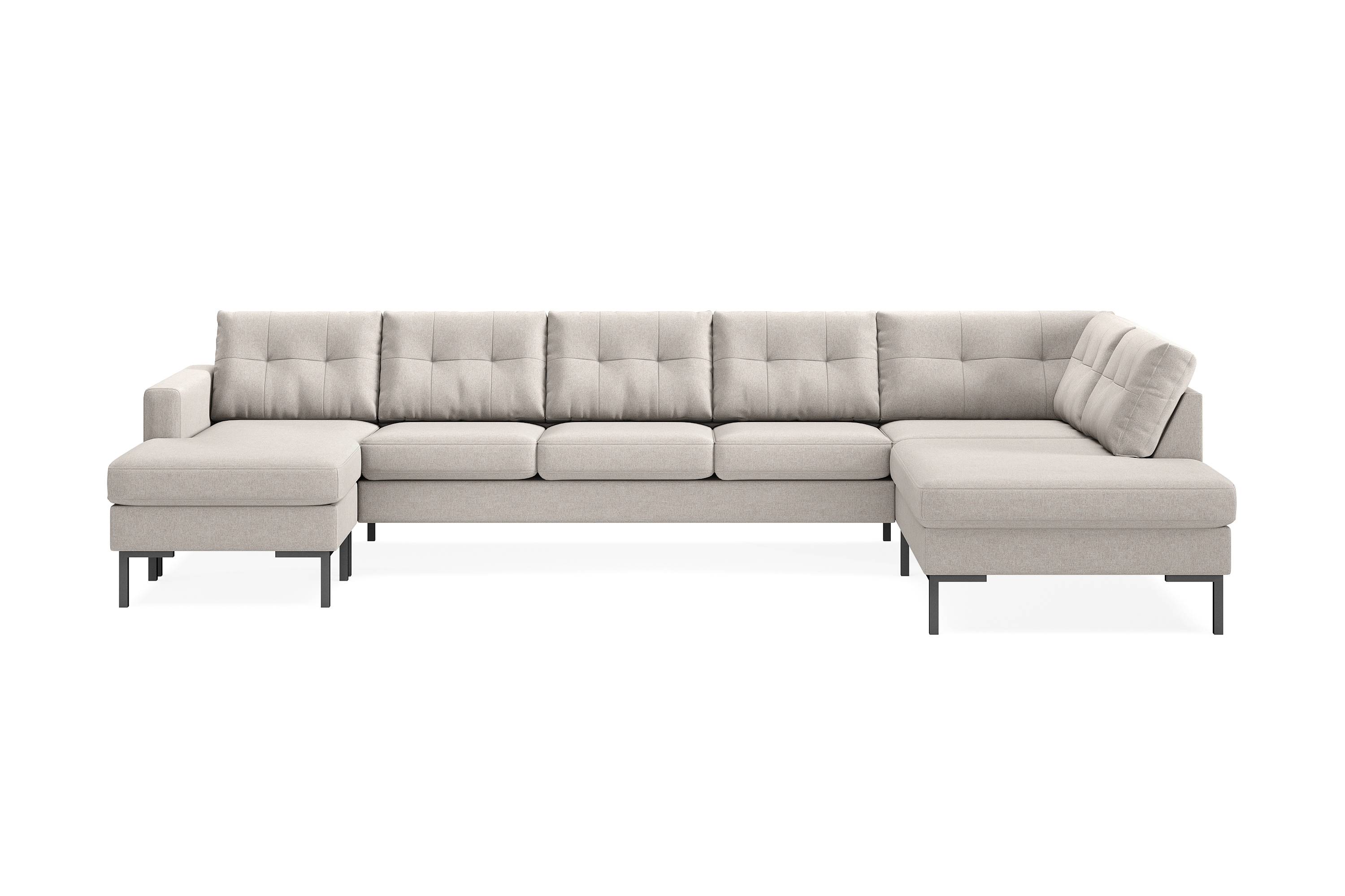 Frillestad 5-sits U-soffa Divan Vänster - Beige SYN0003525