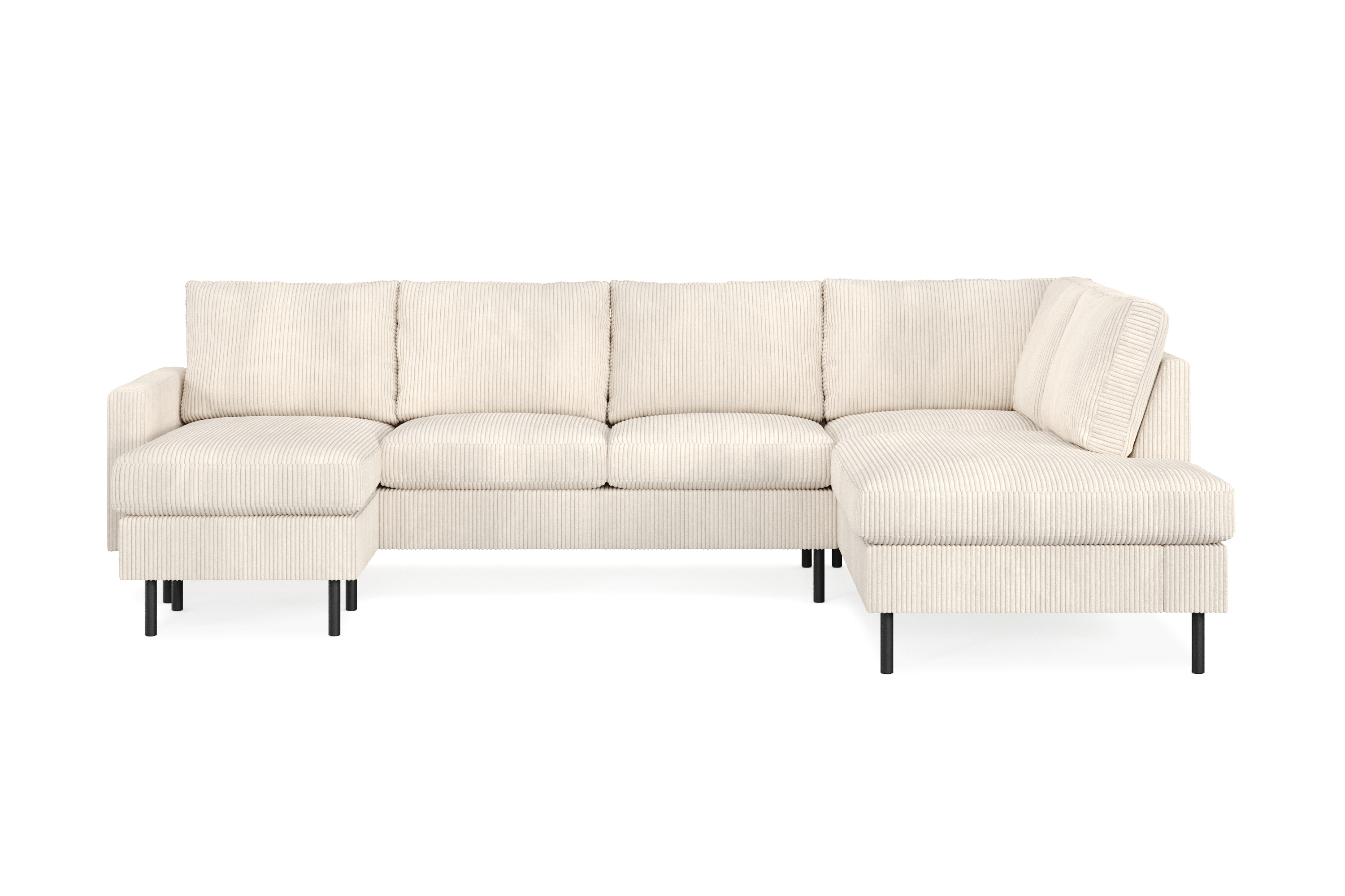 Peppe Manchester 5-sits Soffa m. Divan och Schäslong Höger - Beige / Ljus 2284619