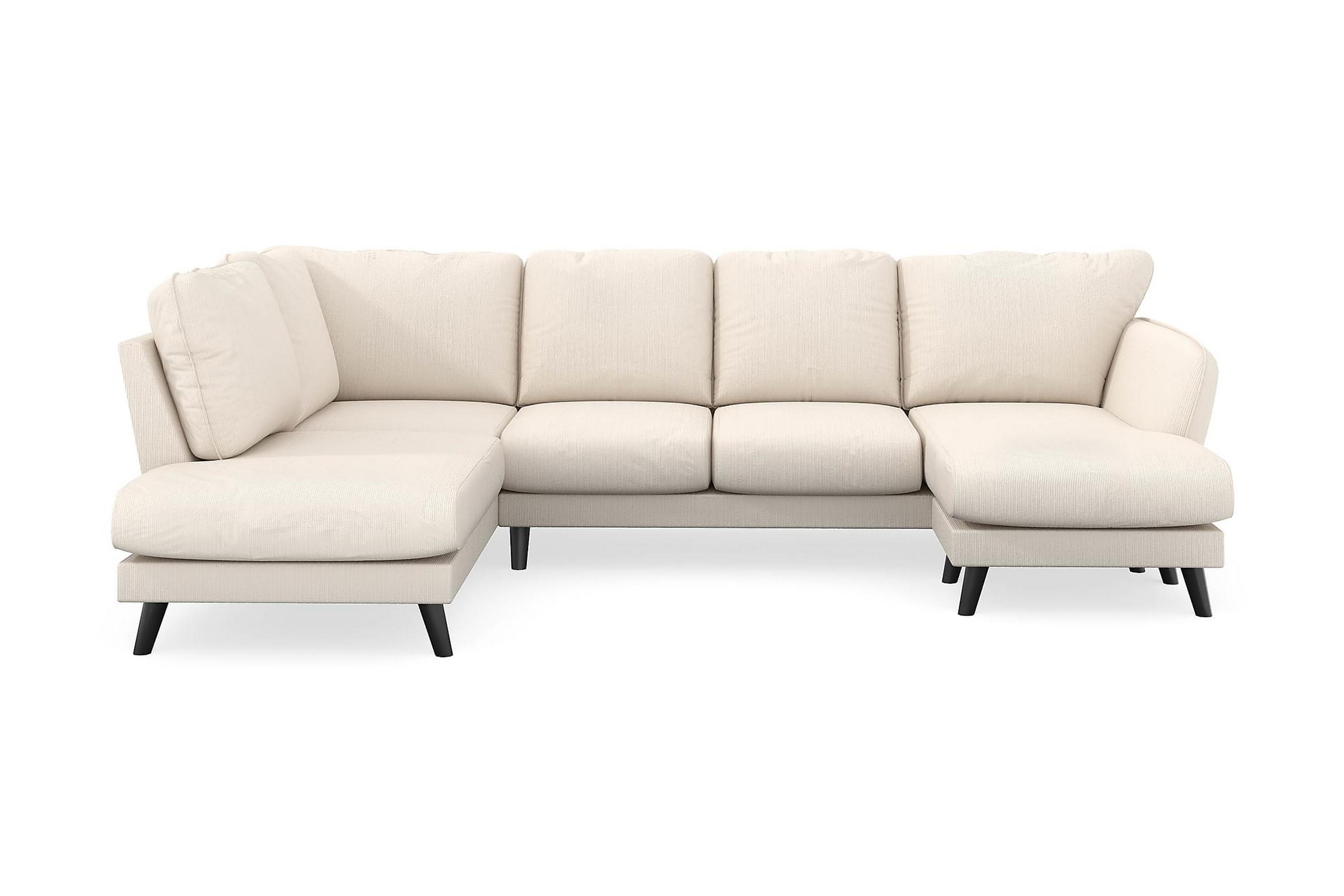 Trend Lyx U-soffa med Divan Höger - Beige Manchester