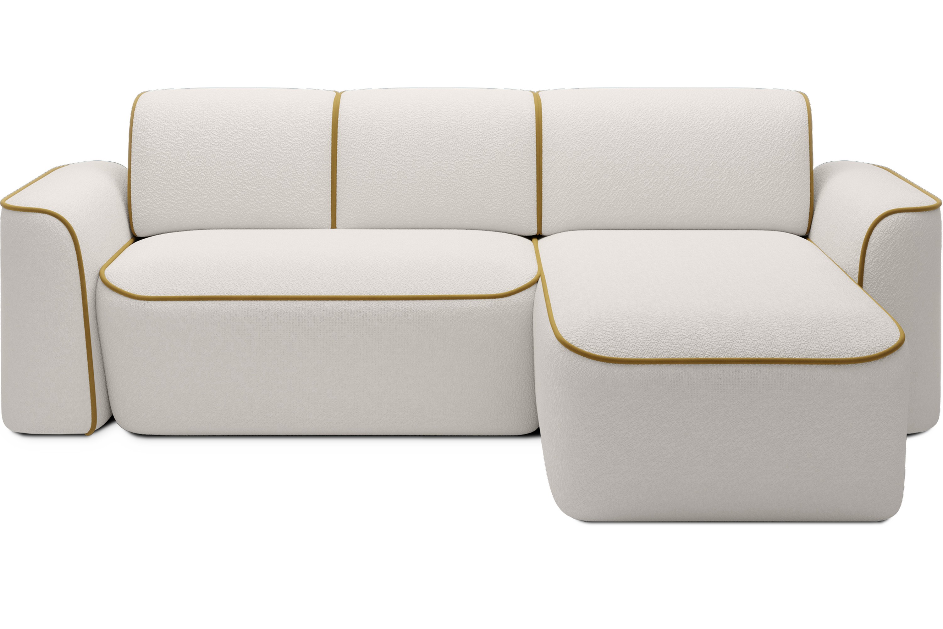 Ume 4-sits Soffa med Divan - Vit CO-UME-RT-01ROY-41RIV