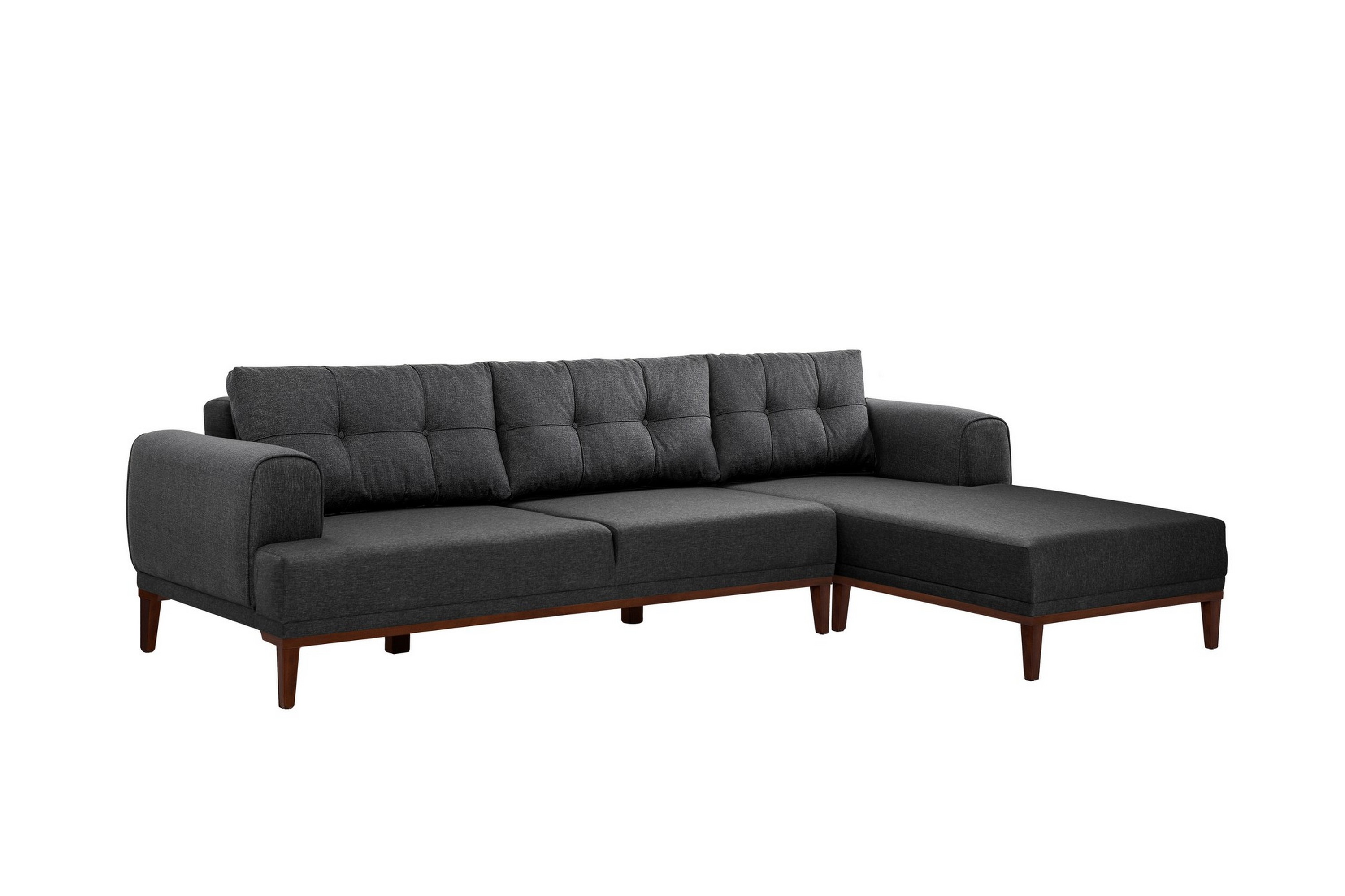 Valsot 4-sits Soffa med Divan - Antracit 867UNQ2266