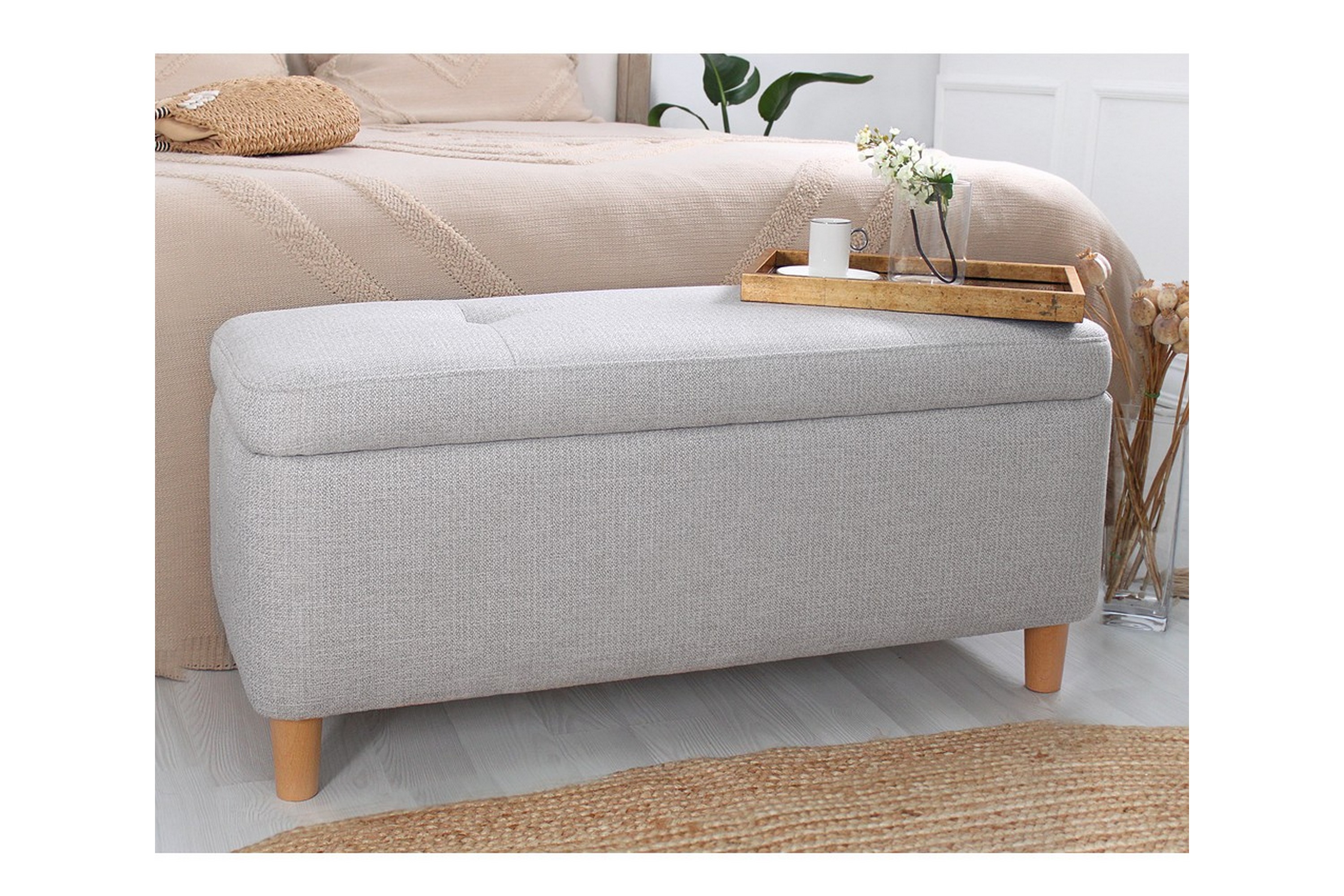 Mansi Sittpuff 100 cm - Ljusgrå 209FLF1386