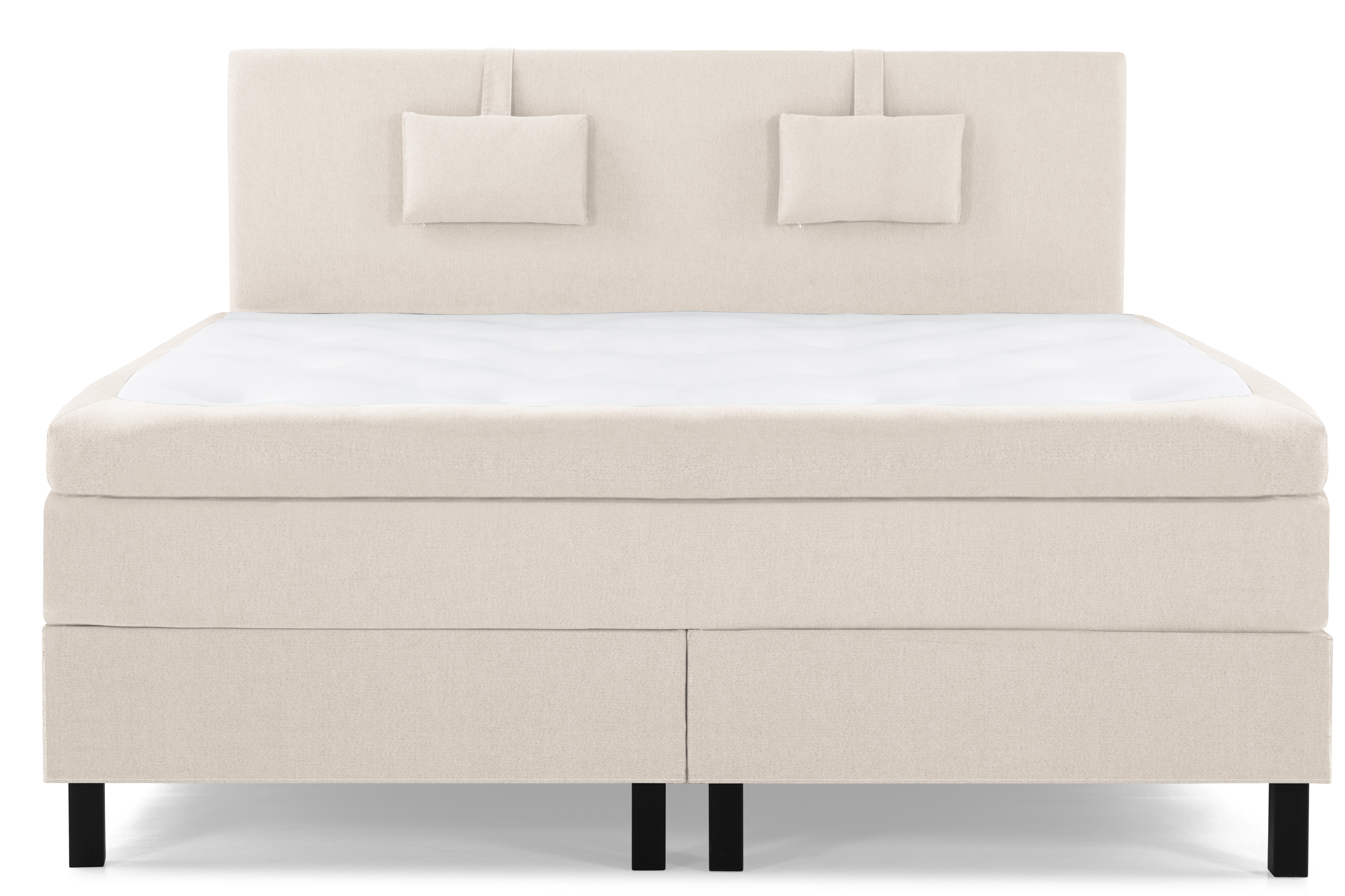 Bedly Lucky Komplett Sängpaket 180x200 Polyeter Slät Sänggavel - Nackkudde Liten Beige