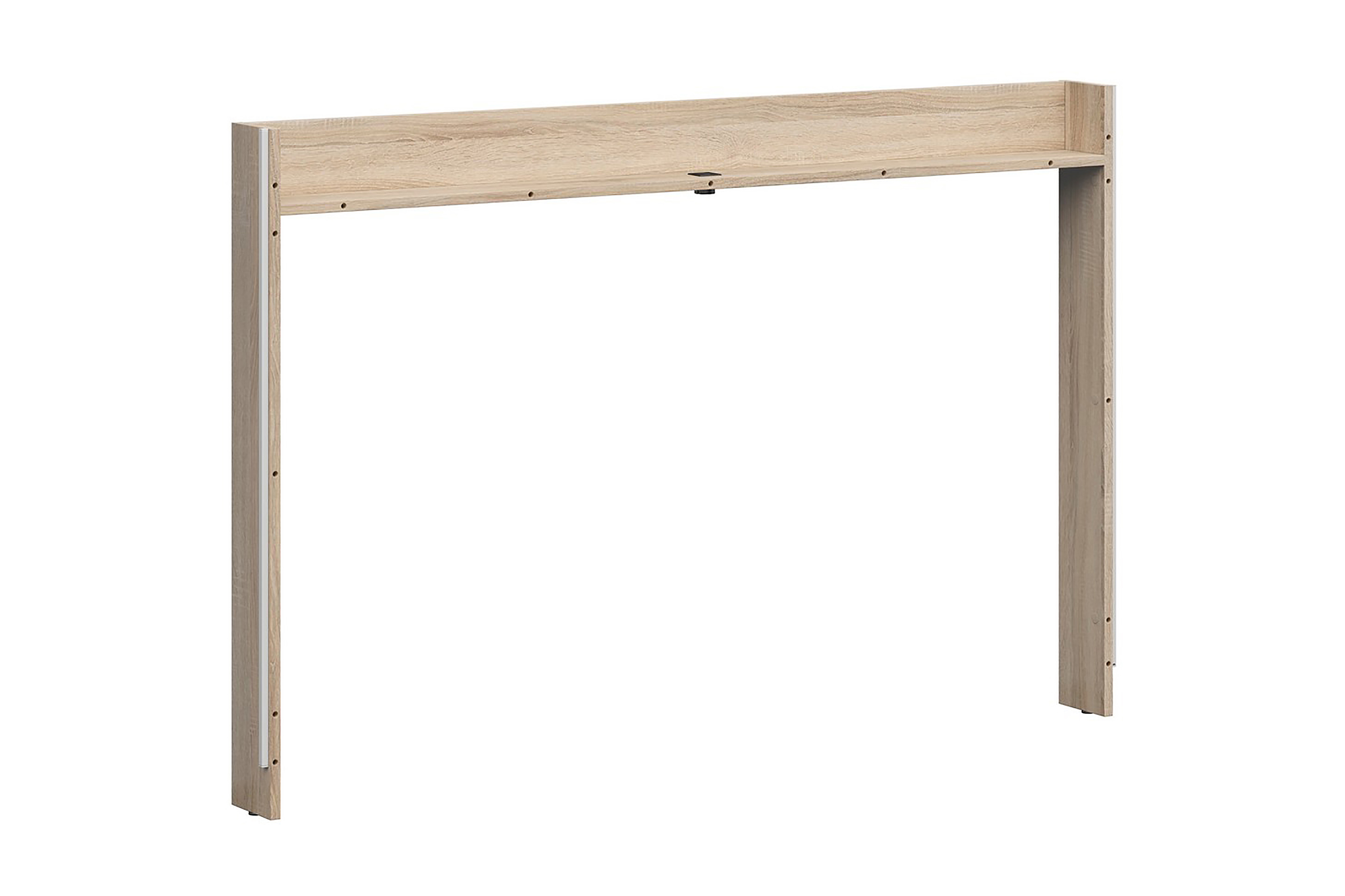 Alginet Sängskena 12x138 cm med USB - Brun 8598174