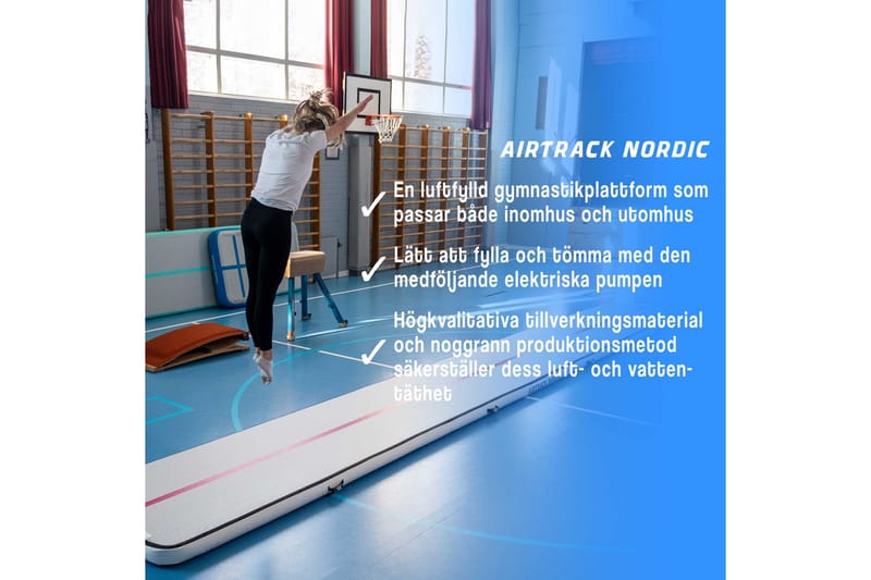 Airtrack Nordic Home Special Edition 4 m - Lila - Gymnastikmatta & Airtrack