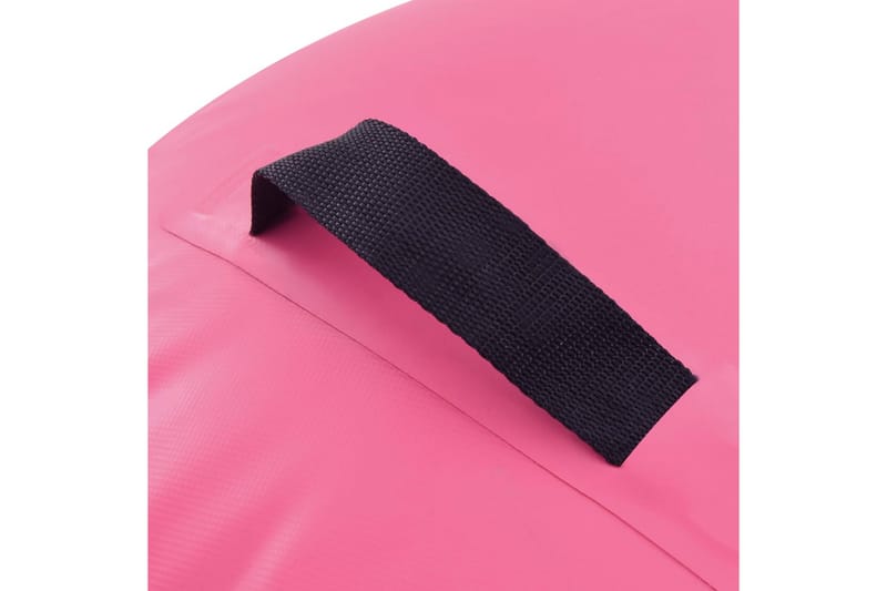 Uppblåsbar gymnastikrulle med pump 100x60 cm PVC rosa - Rosa - Sport & fritid - Hemmagym - Träningsredskap - Gymnastikmatta & Airtrack