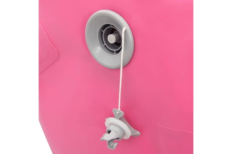 Uppblåsbar gymnastikrulle med pump 120x90 cm PVC rosa - Rosa - Gymgolv & pusselmatta