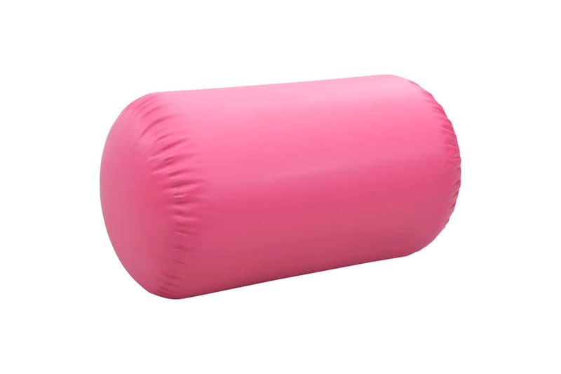 Uppblåsbar gymnastikrulle med pump 100x60 cm PVC rosa - Rosa - Sport & fritid - Hemmagym - Träningsredskap - Gymnastikmatta & Airtrack