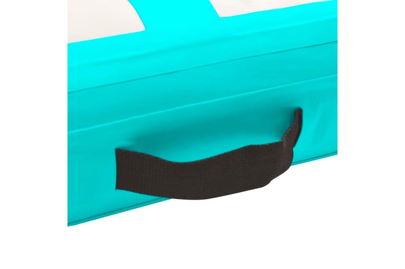 Uppblåsbar gymnastikmatta med pump 600x100x15 cm PVC grön - Grön - Gymnastikmatta & Airtrack