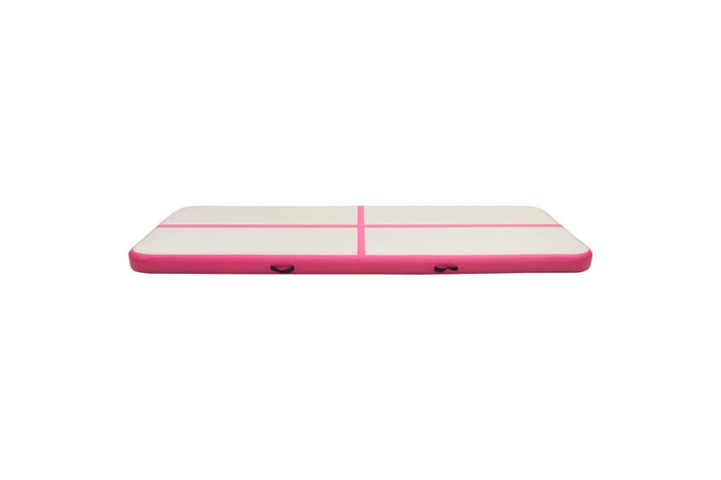 Uppblåsbar gymnastikmatta med pump 400x100x15 cm PVC rosa - Rosa - Sport & fritid - Hemmagym - Träningsredskap - Gymnastikmatta & Airtrack