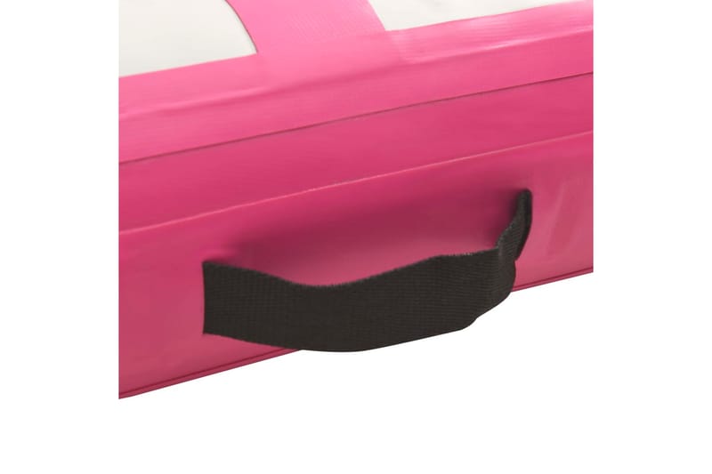 Uppblåsbar gymnastikmatta med pump 400x100x15 cm PVC rosa - Rosa - Sport & fritid - Hemmagym - Träningsredskap - Gymnastikmatta & Airtrack