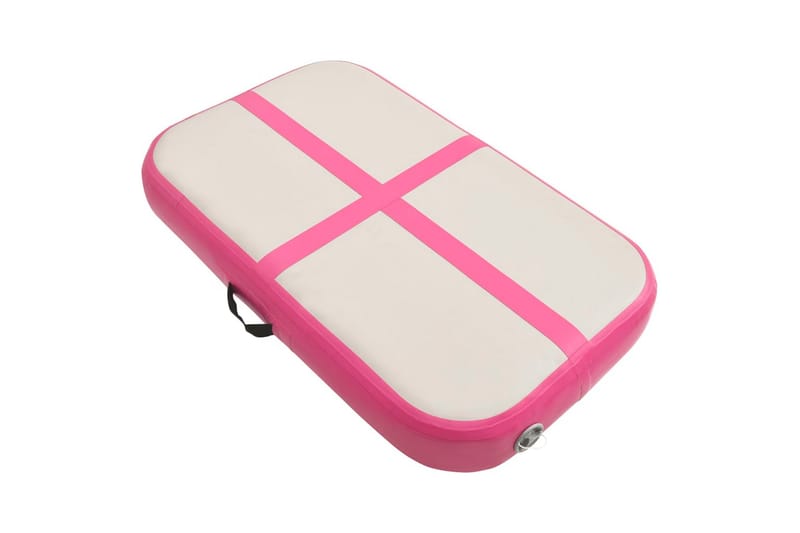 Uppblåsbar gymnastikmatta med pump 60x100x10 cm PVC rosa - Rosa - Sport & fritid - Hemmagym - Träningsredskap - Gymnastikmatta & Airtrack