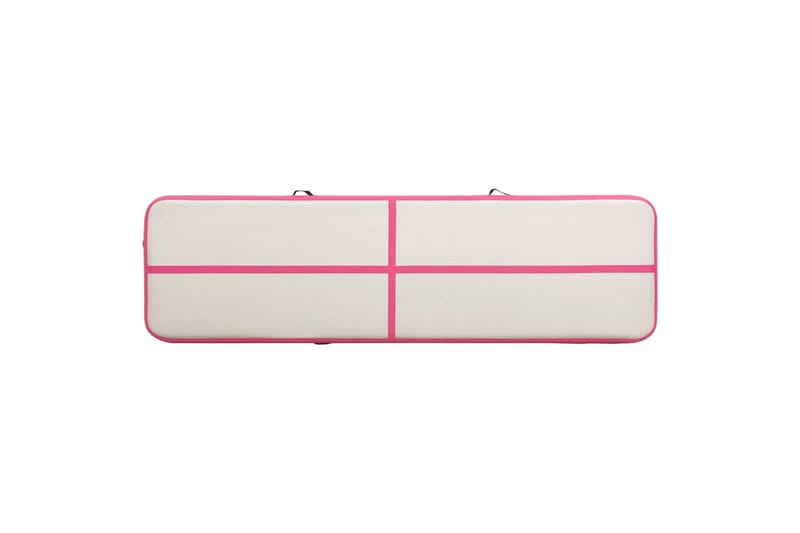 Uppblåsbar gymnastikmatta med pump 700x100x20 cm PVC rosa - Rosa - Sport & fritid - Hemmagym - Träningsredskap - Gymnastikmatta & Airtrack