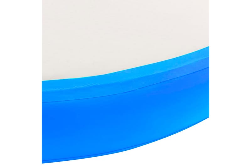 Uppblåsbar gymnastikmatta med pump 100x100x10 cm PVC blå - Blå - Gymnastikmatta & Airtrack