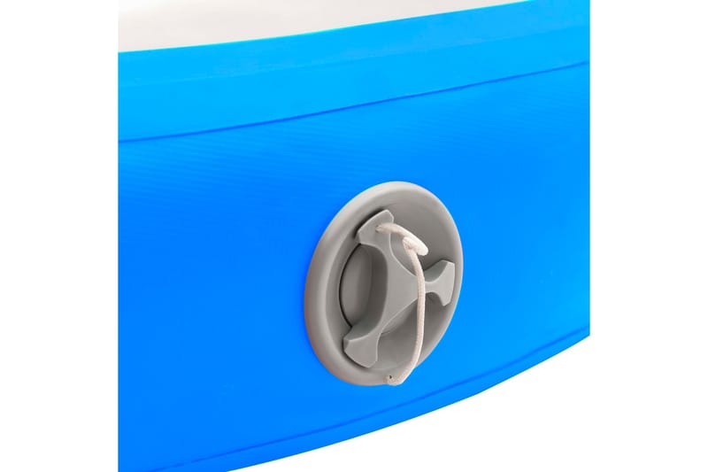 Uppblåsbar gymnastikmatta med pump 100x100x10 cm PVC blå - Blå - Gymnastikmatta & Airtrack