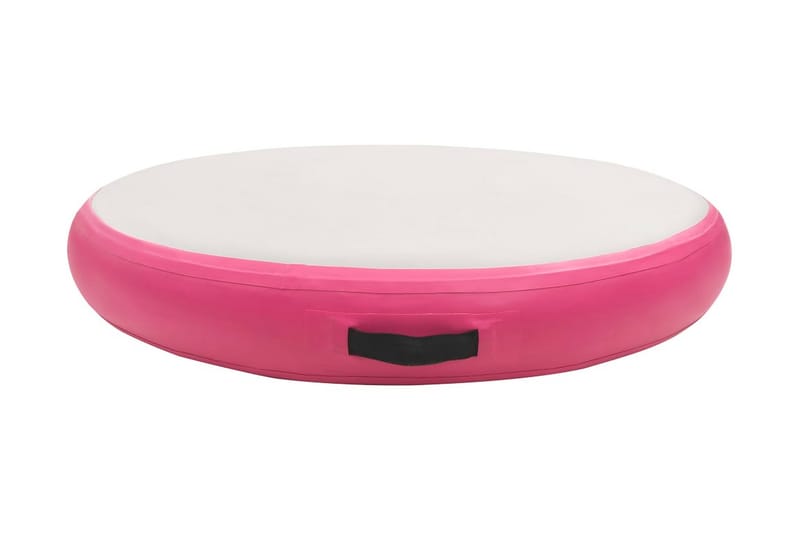 Uppblåsbar gymnastikmatta med pump 100x100x15 cm PVC rosa - Rosa - Sport & fritid - Hemmagym - Träningsredskap - Gymnastikmatta & Airtrack