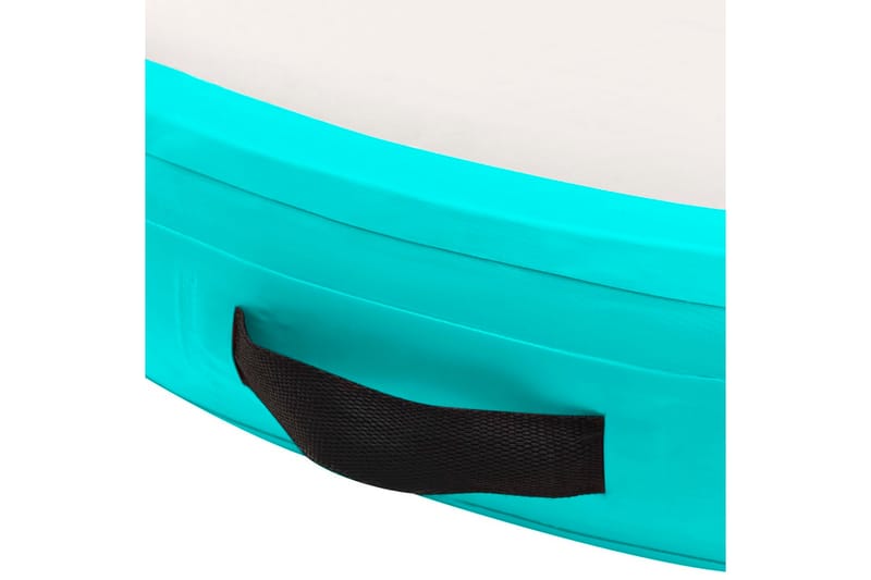 Uppblåsbar gymnastikmatta med pump 100x100x10 cm PVC grön - Grön - Gymnastikmatta & Airtrack