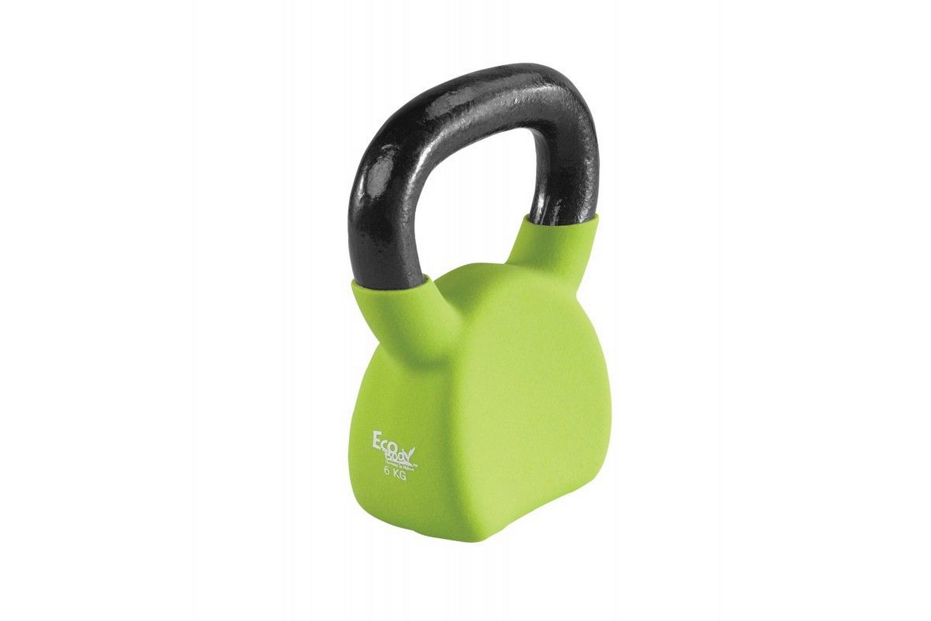 Ecobody Neoprene Kettlebell 10 kg - Grön Kettlebells Plast