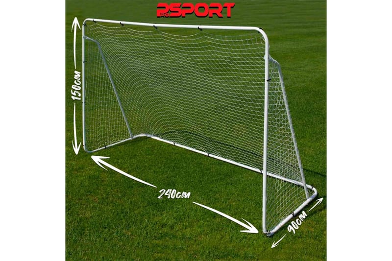 2 x Prosport Fotbollsmål Real 240x150 cm - Svart - Utomhusspel