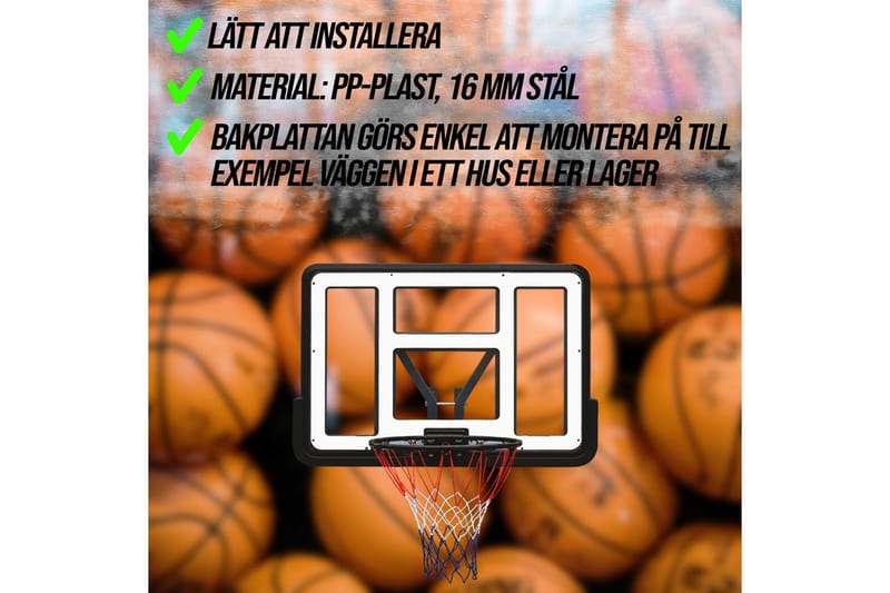 Prosport Basketkorg och Bakplatta - Svart/Blå - Utomhusspel