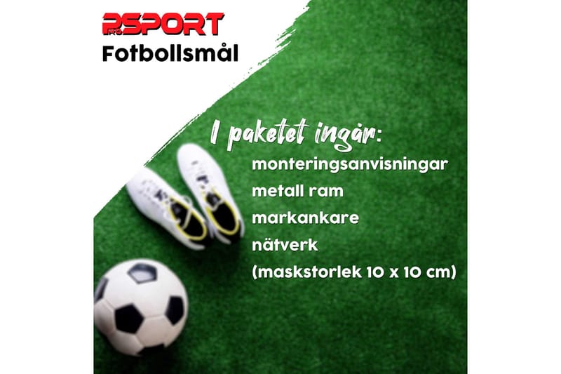 Prosport Fotbollsmål 210x150x50 cm - Vit - Utomhusspel