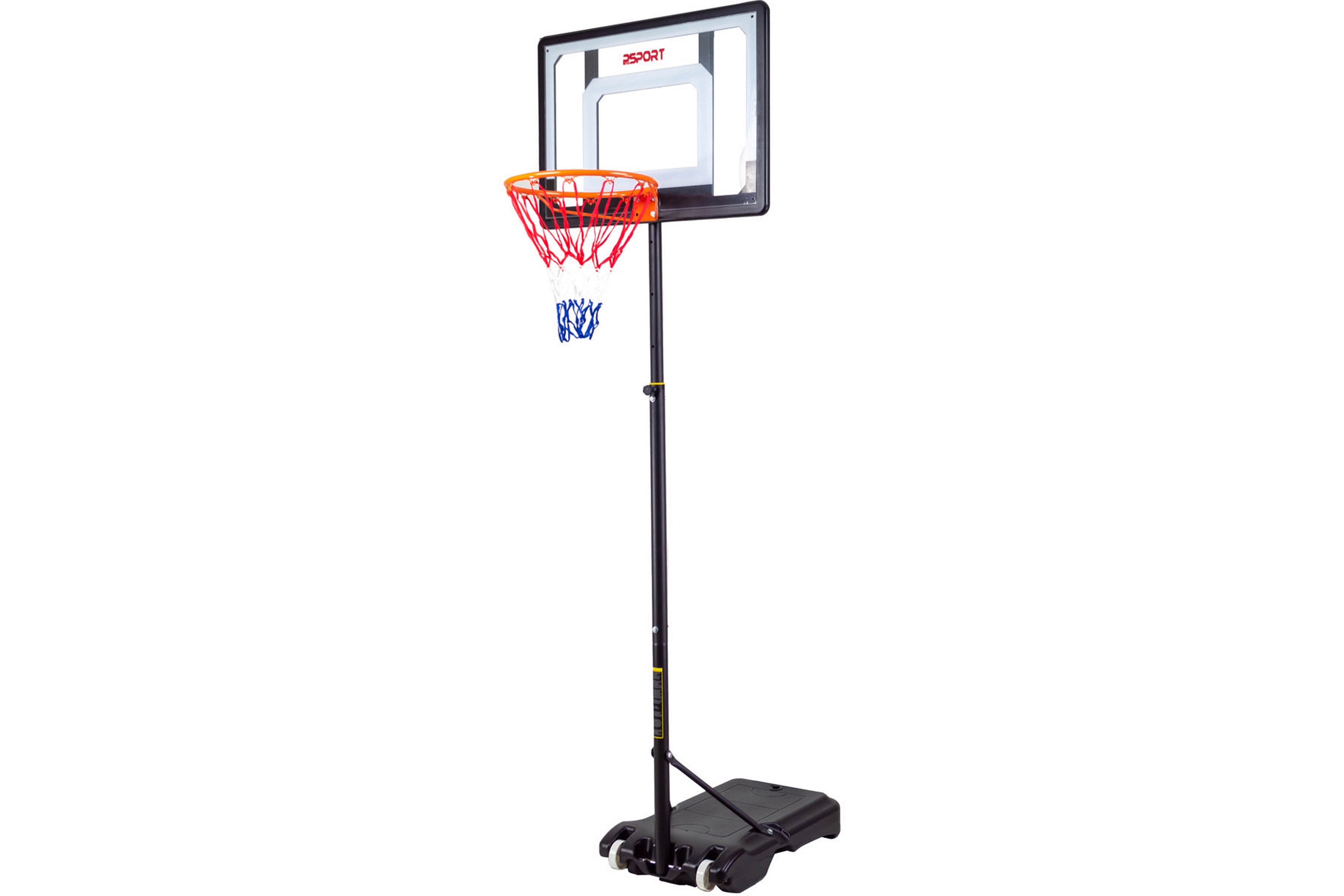 REA/Black Friday Prosport Barn Basketkorg 1,6-2,1 m - Svart/Vit Utomhusspel Vit,Svart