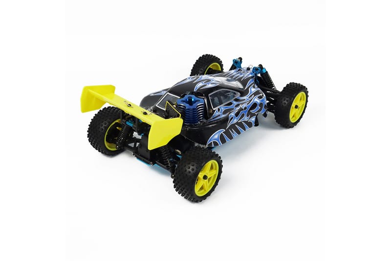 React RC-Bil Rtr SUPer Nitro, 4WD - Svart/Gul - Lekplats & lekplatsutrustning - Radiostyrd bil - Radiostyrt