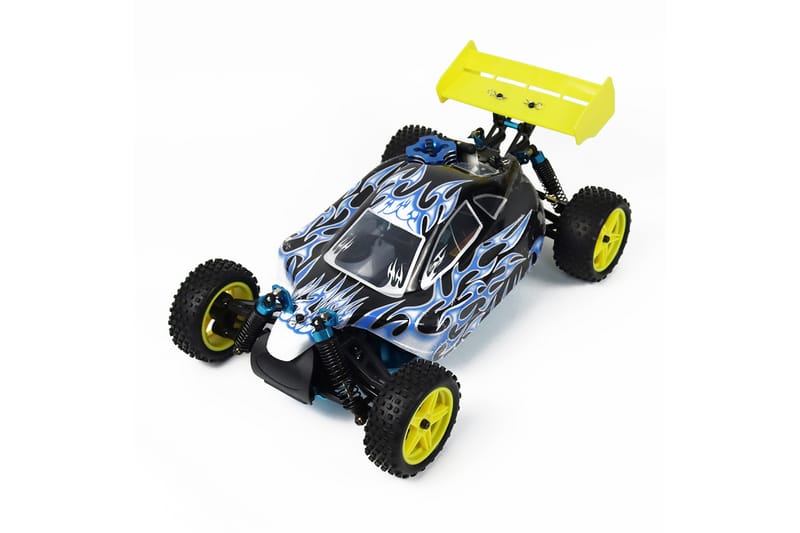 React RC-Bil Rtr SUPer Nitro, 4WD - Svart/Gul - Lekplats & lekplatsutrustning - Radiostyrd bil - Radiostyrt