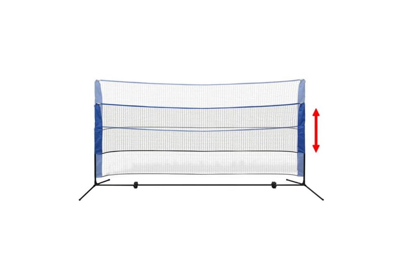 Badmintonnät med fjäderbollar 300x155 cm - Utomhusspel