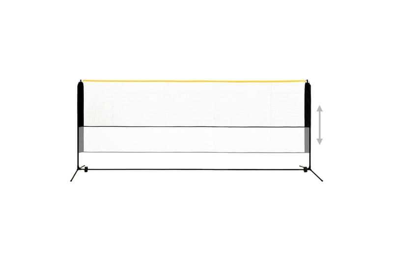 Justerbart badmintonnät 400x103x94-158 cm metall - Utomhusspel