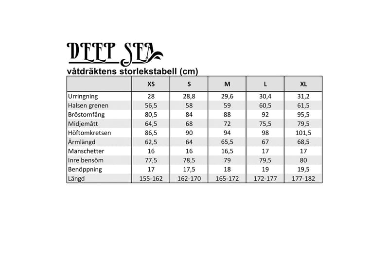 Deep Sea Damvåtdräkt, full längd L - Svart/Orange - Sport & fritid - Lek & sport - Vattensport & vattenlek - Våtdräkt & torrdräkt