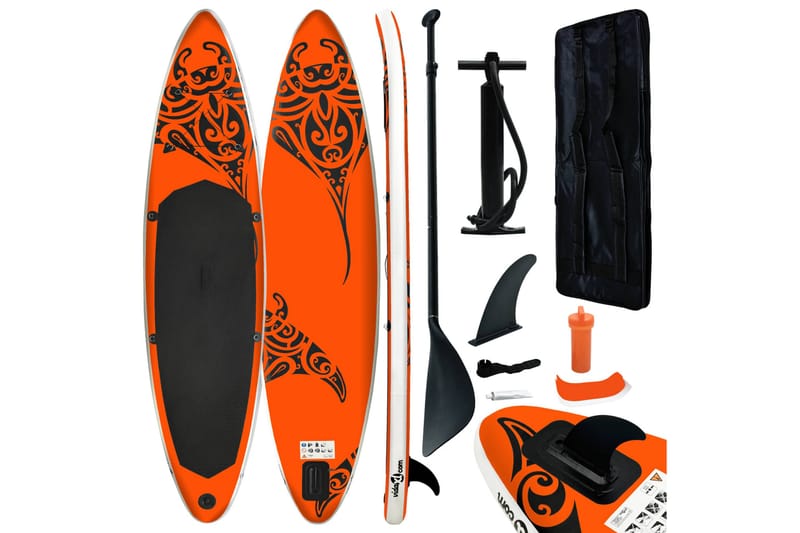 SUP-bräda uppblåsbar 366x76x15 cm orange - Orange - Sport & fritid - Lek & sport - Utomhusspel