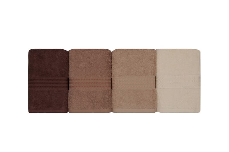 Hobby Handduk 50x90 cm 4-pack - Creme/Beige/Brun - Textil & mattor - Badrumstextilier - Handduk