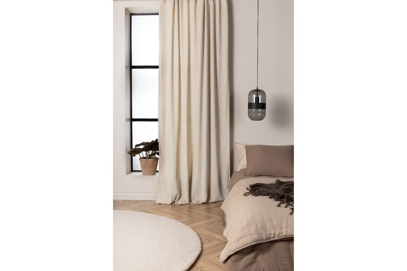 Elma Gardin 140x240 cm - Beige - Textil & mattor - Gardiner - Gardinlängder - Kanallängd