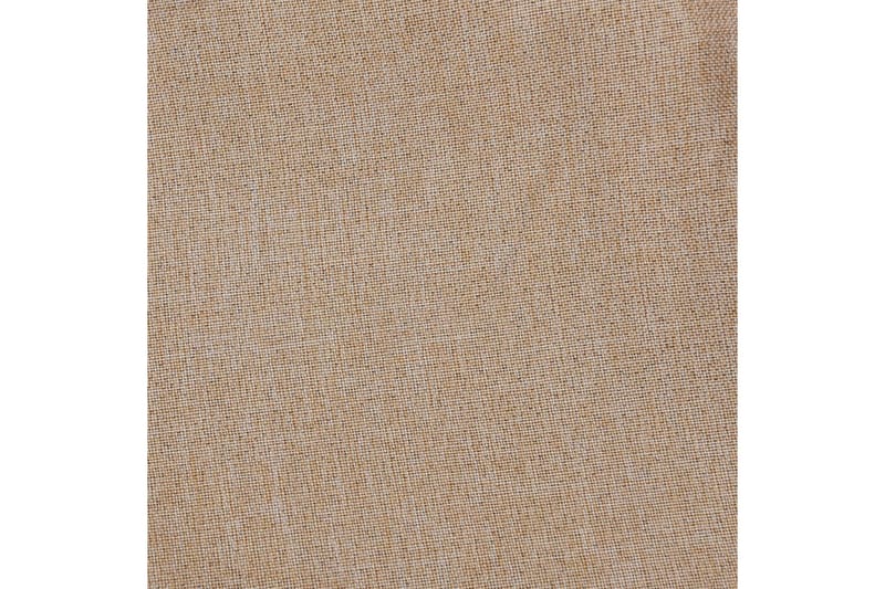 Mörkläggningsgardin med öljetter linnelook 2 st beige 140x22 - Beige - Mörkläggningsgardiner