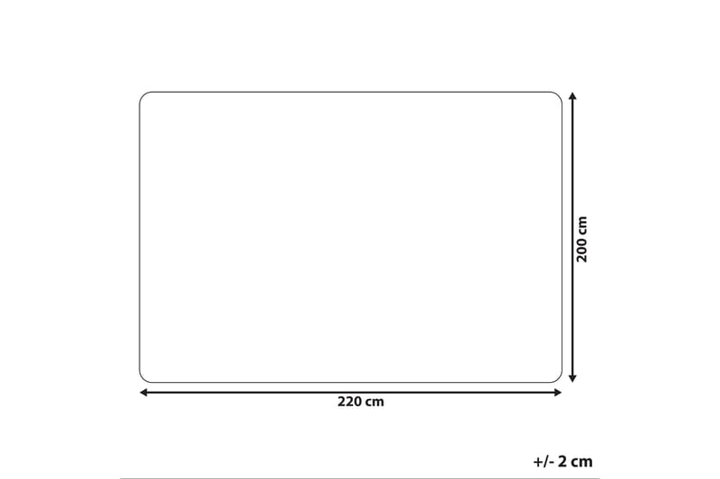 Pläd 200 x 220 cm brun DELICE - Brun - Filtar & plädar