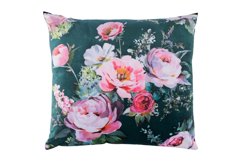 Holly Prydnadskudde 65x65 cm Rosa/Mörkgrå - Textil & mattor - Filtar, kuddar & plädar - Prydnadskudde & kuddfodral