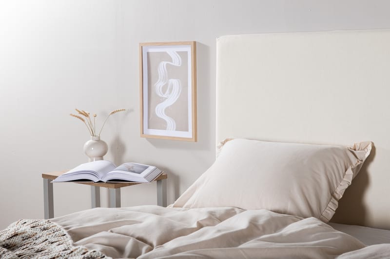 Tvers Sänggavelöverdrag 140x180 cm - Vit - Möbelöverdrag