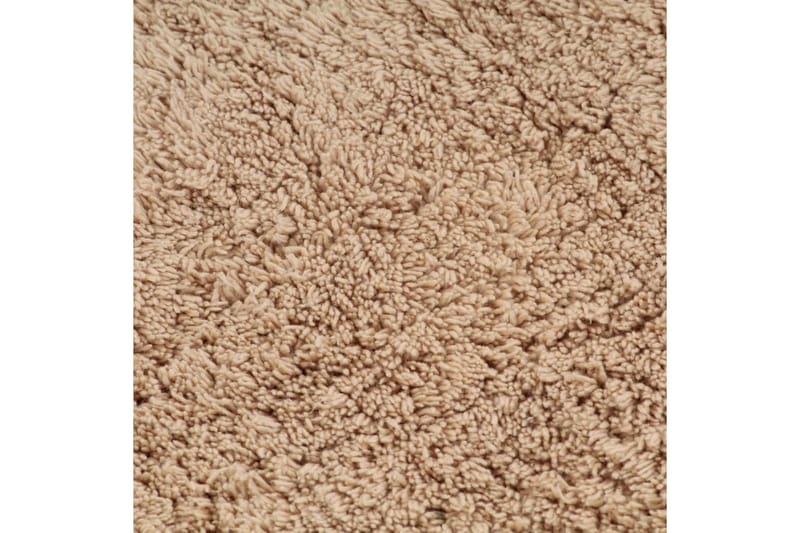 Badrumsmattor 2 st tyg beige - Beige - Textil & mattor - Mattor - Badrumsmatta