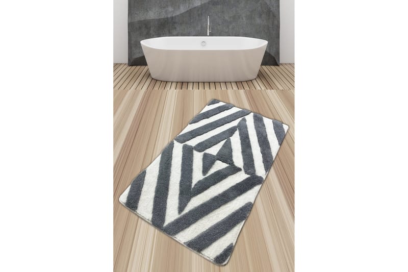 Nuraish Badrumsmatta 70x120 cm Rektangulär - Flerfärgad - Badrumsmatta - Gummerade mattor - Små mattor - Mönstrade mattor - Stora mattor - Handvävda mattor