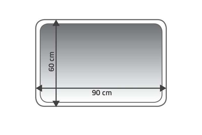 RIDDER Badrumsmatta Coins 60x90 röd 7103306 - Badrumsmatta