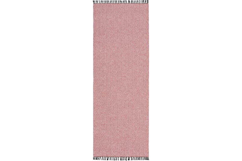 Colette Flatvävd Matta 150x150 cm Kvadratisk - Rosa - Textil & mattor - Mattor - Flatvävda mattor