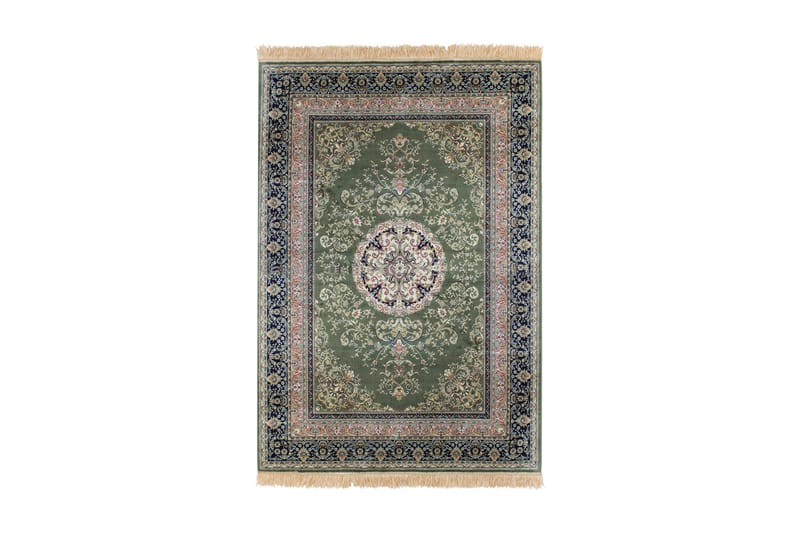 Casablanca Medallion Orientalisk Matta 200x300 - Grön - Persisk matta - Orientaliska mattor