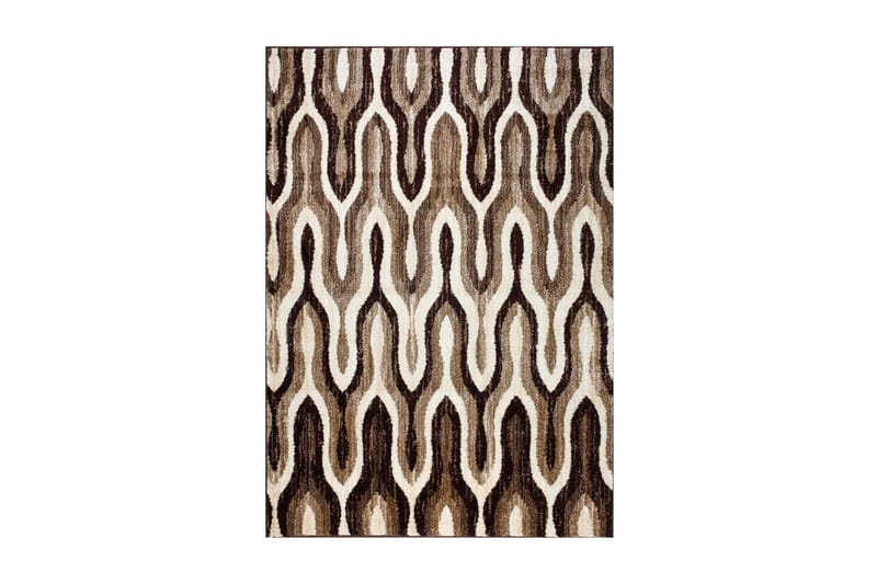 Flint Matta 160x230 cm Ljusbrun/Mörkbrun - D-sign - Mattor - Gummerade mattor - Små mattor - Mönstrade mattor - Stora mattor - Handvävda mattor