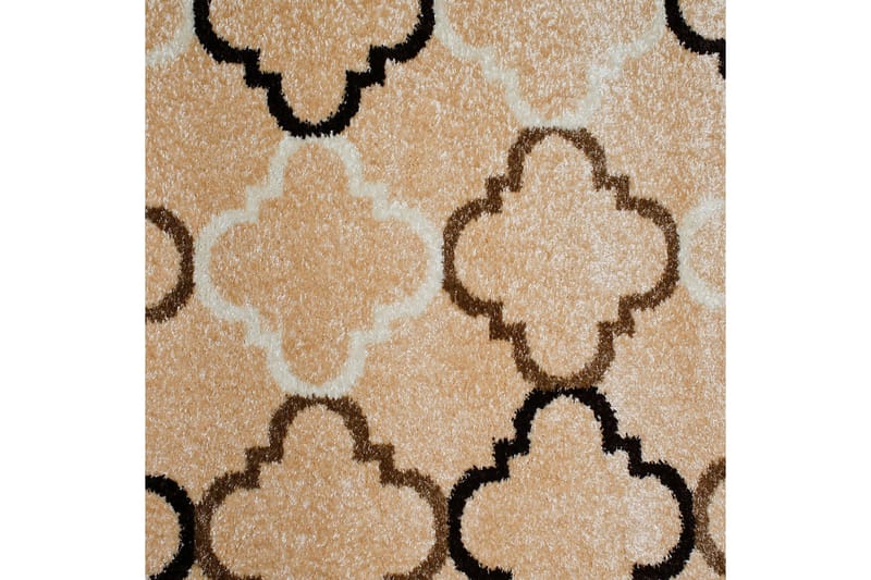 Florence Matta 160x230 cm Beige/Mörkbrun - D-sign - Mattor - Gummerade mattor - Små mattor - Mönstrade mattor - Stora mattor - Handvävda mattor