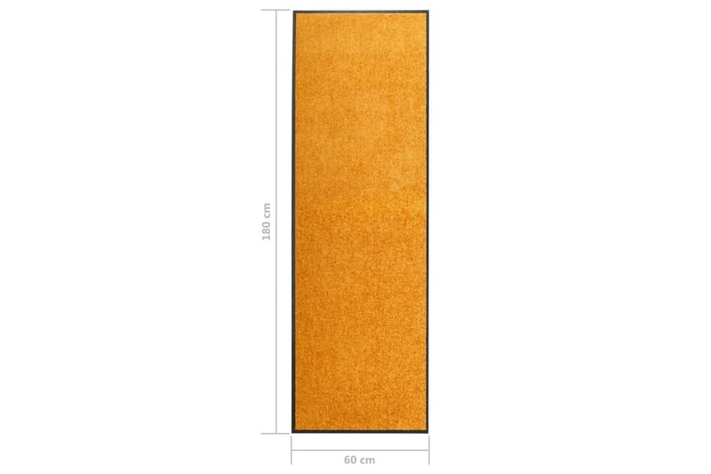 Dörrmatta tvättbar orange 60x180 cm - Orange - Dörrmatta & hallmatta