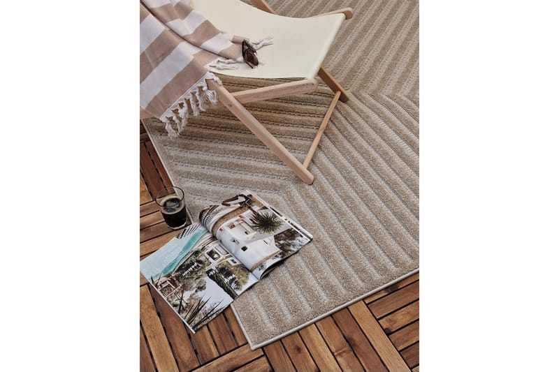 Hampton Flatvävd Matta 200x290 cm Rektangulär - Beige - Textil & mattor - Mattor - Flatvävda mattor