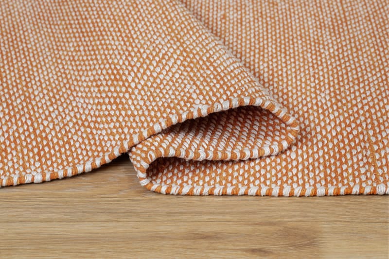 Alva Bomullsmatta 140x200 cm Rektangulär - Orange - Textil & mattor - Mattor - Modern matta - Bomullsmatta